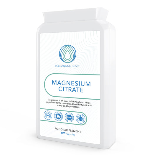 The Cleansing Space Magnesium Citrate 500mg | 120 Capsules